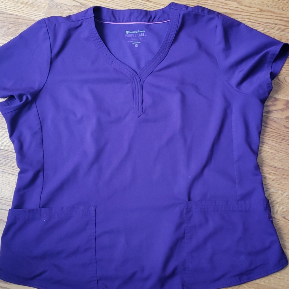 Healing hands scrub top
